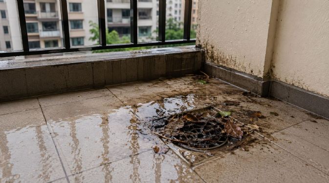 陽台排水孔堵塞怎麼辦？積水、漏水與發霉問題完整解析